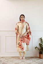 Premium shimmer tissue digital printed suit set