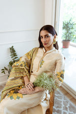 Premium shimmer tissue digital printed suit set