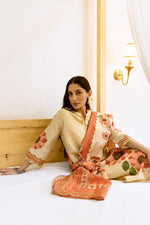 Premium shimmer tissue digital printed suit set