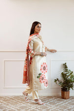 Premium shimmer tissue digital printed suit set