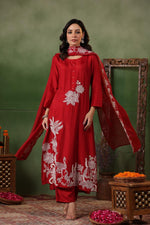 Pretty dola silk fully embroidered suit set