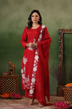 Pretty dola silk fully embroidered suit set