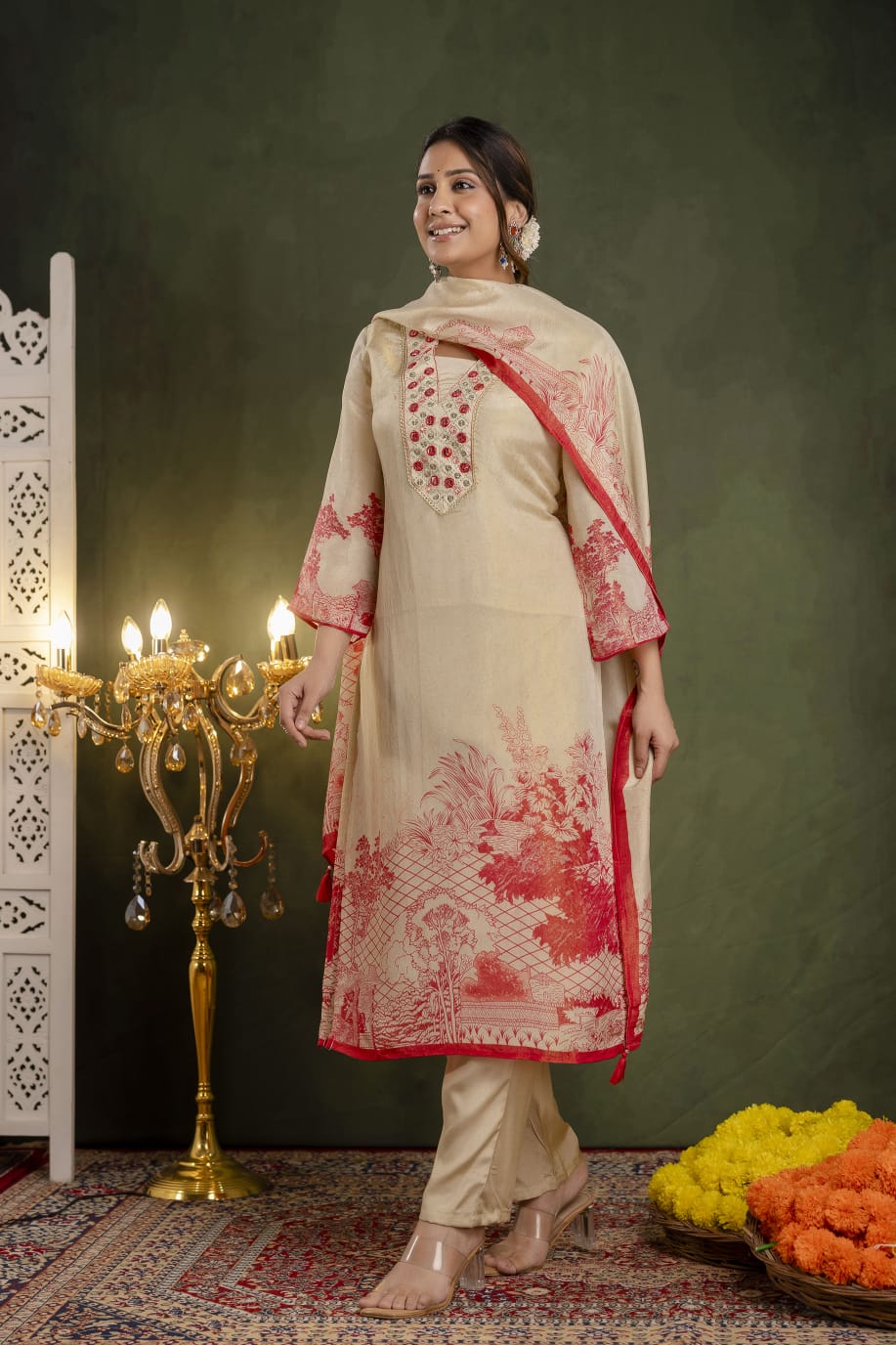 Premium shimmer tissue suit