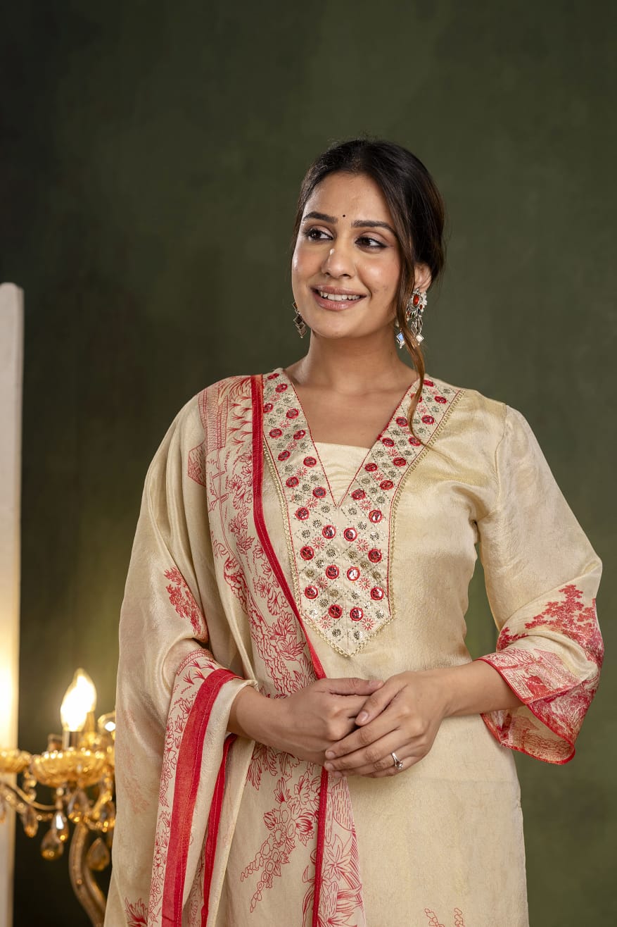 Premium shimmer tissue suit