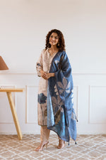 Premium shimmer tissue digital printed suit set