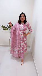 Premium cotton suit with full length cotton dupatta