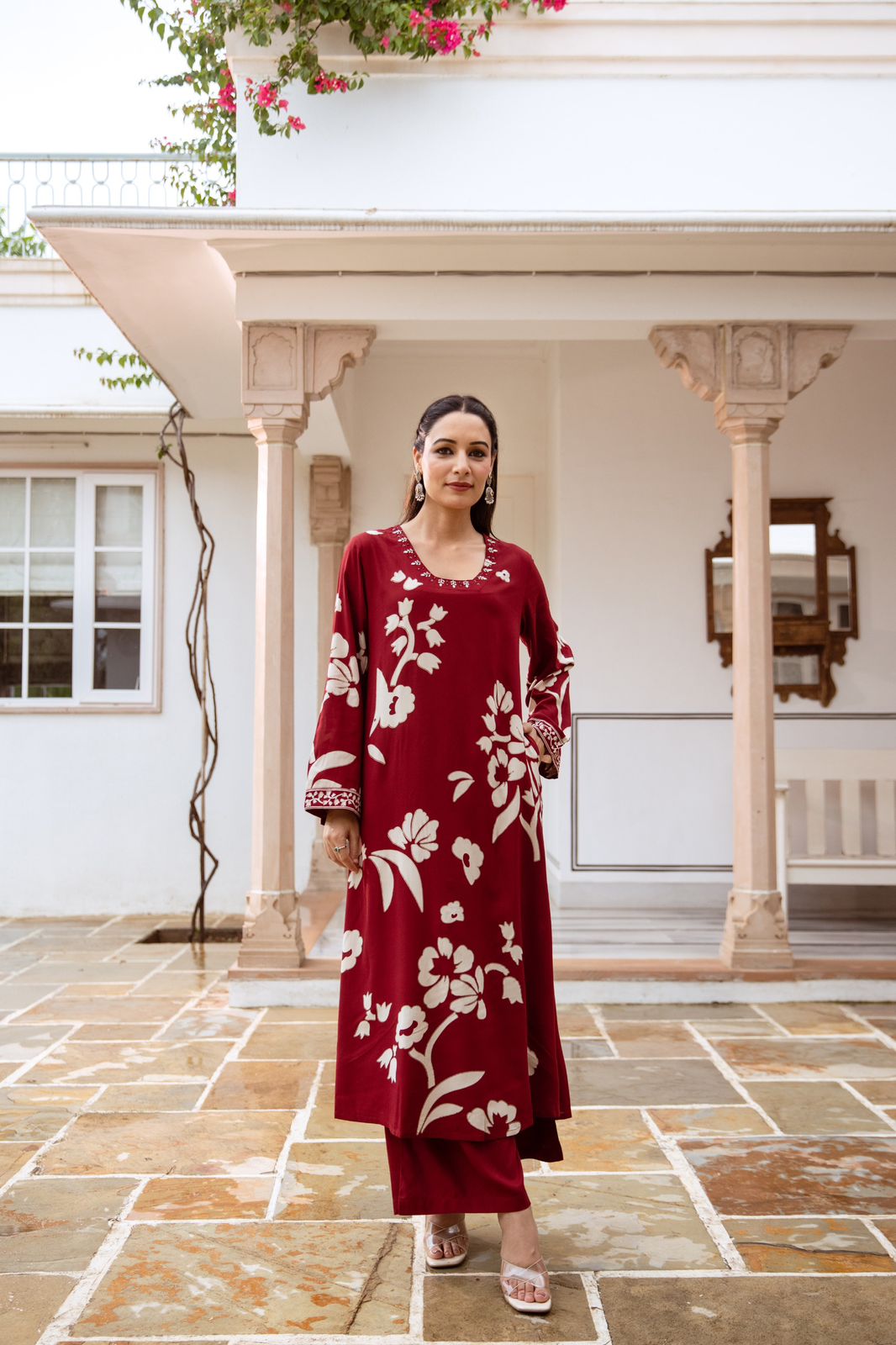 Heavy rayon digital printed kurta pant