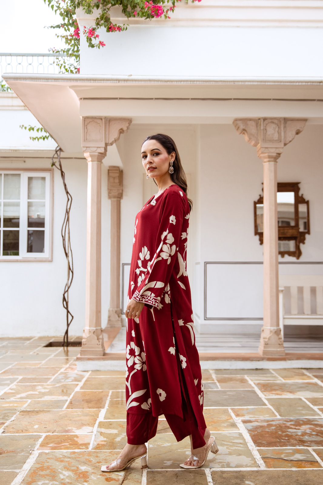 Heavy rayon digital printed kurta pant