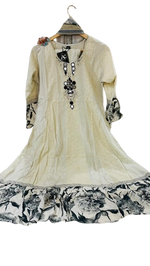 Beautiful ivory silk suit shifli suit set