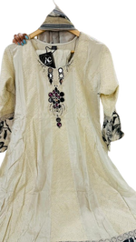 Beautiful ivory silk suit shifli suit set