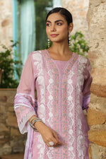 Premium orgenza heavy embroidery suit set