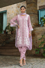 Premium orgenza heavy embroidery suit set