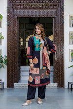 Pure crepe full suit set