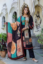 Pure crepe full suit set