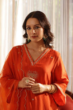 Premium silk hand work suit set