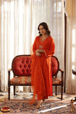 Premium silk hand work suit set
