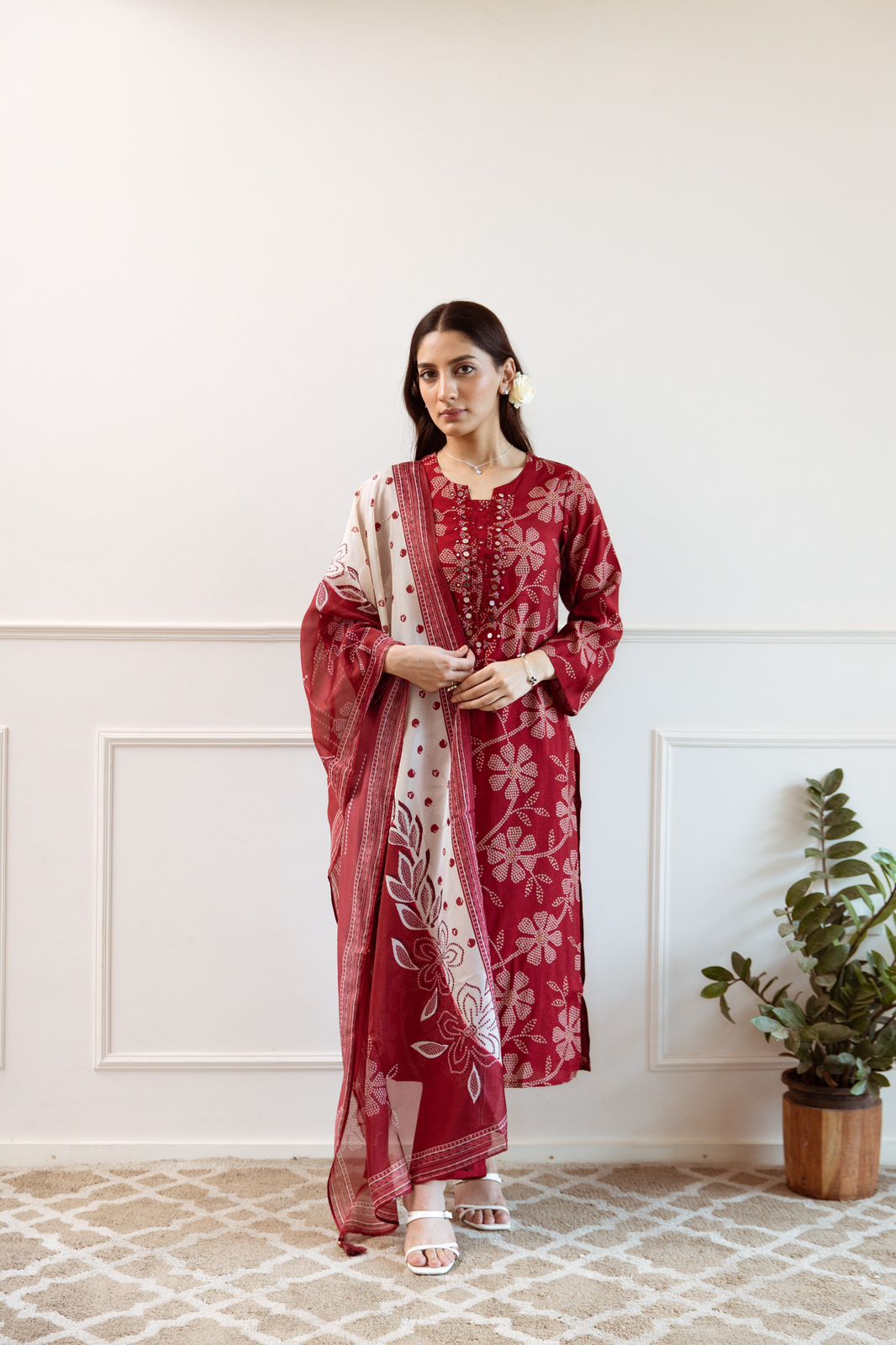 Pretty muslin suit set