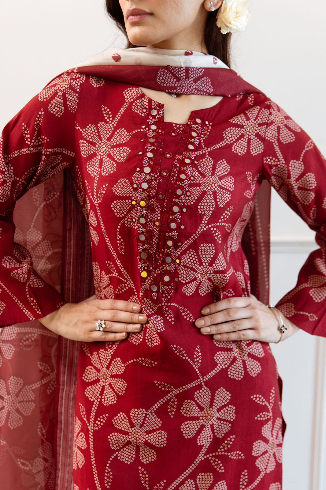 Pretty muslin suit set