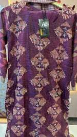 Premium silk katha stitch suit set