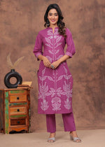 Premium cotton embedded suit set