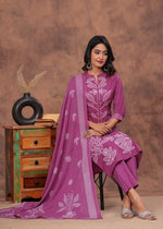 Premium cotton embedded suit set