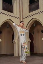 Pretty muslin lining co ord set brush painted