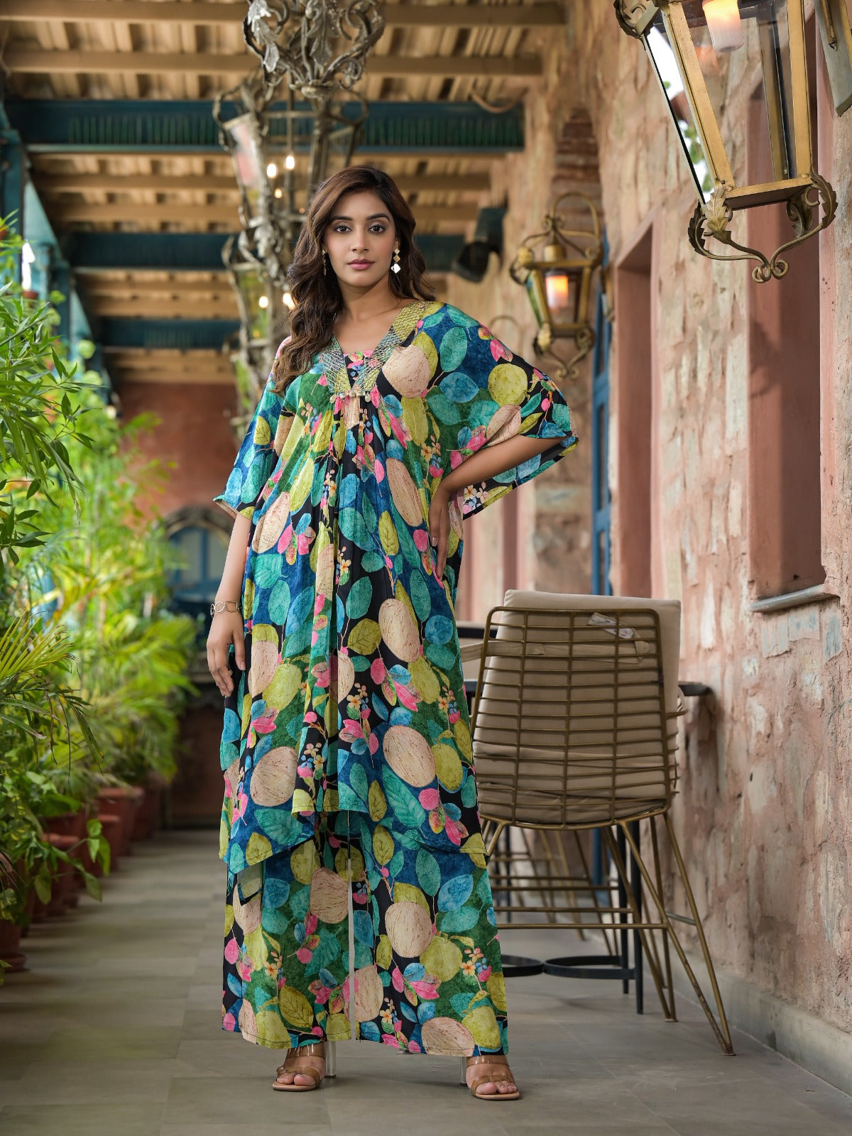 Pure crepekaftan set