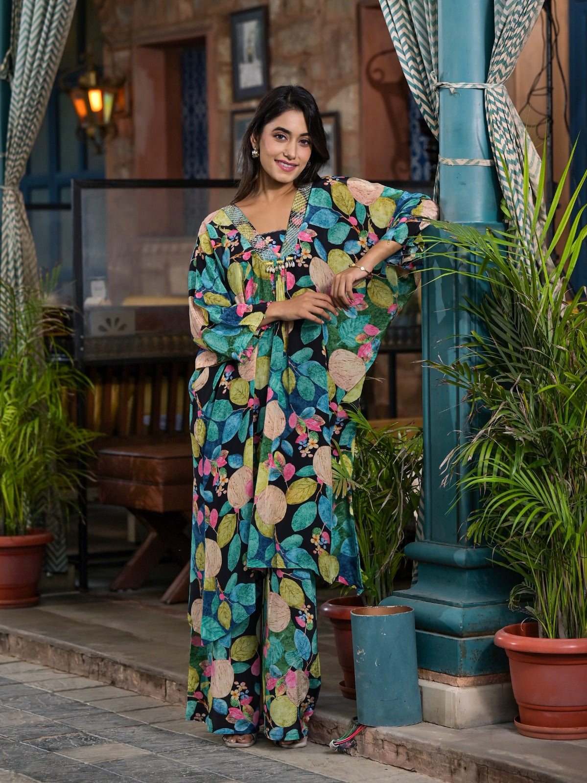 Pure crepekaftan set