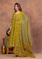 Pure cotton Anarkali full suit set