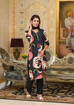 Pure crepe digital printed suit set
