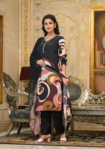 Pure crepe digital printed suit set