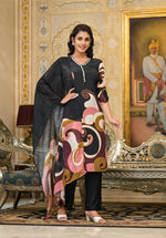 Pure crepe digital printed suit set