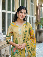 Pure crepe digital printed suit set