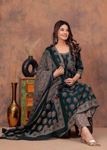 Pure cotton Anarkali full suit set