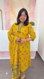 Pure cotton v neck full suit set