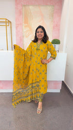 Pure cotton v neck full suit set