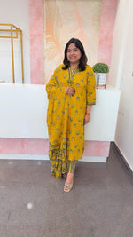 Pure cotton v neck full suit set