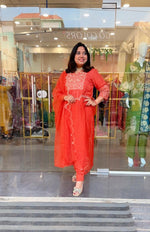 Premium silk zari detailing suit set