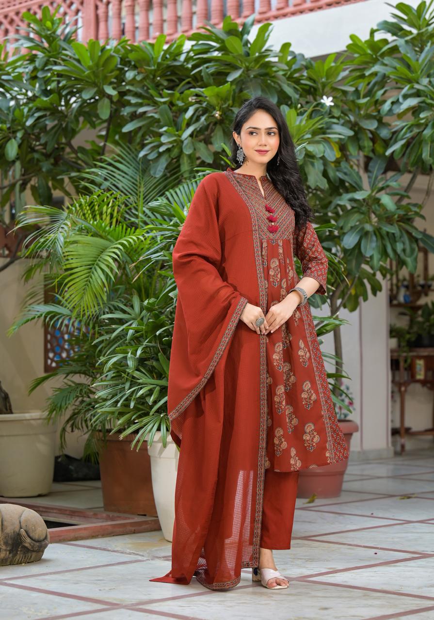 Pretty cotton full suit set