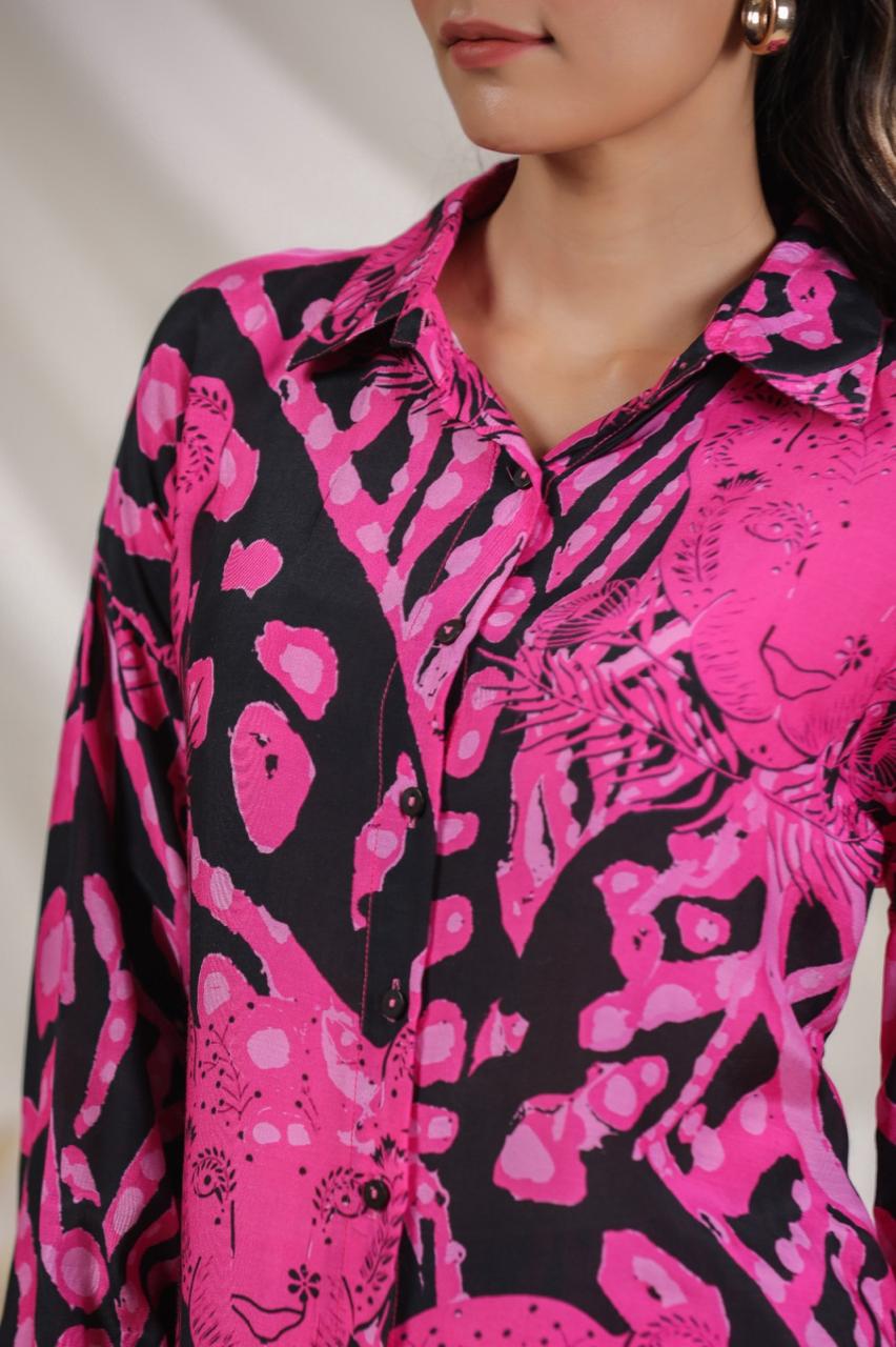 Celebrity style pure muslin silk co ord