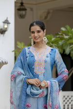 Premium shiffon Anarkali suit set