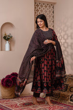 Premium cotton Anarkali suit set