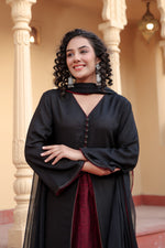 Stylish heavy rayon full suit set