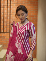 Beautiful pure muslin silk lining suit set