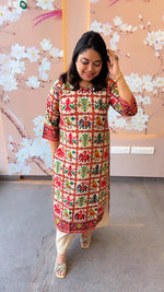 Wow gaji muslin silk Patola kurta pant