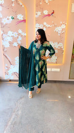 Pure cotton V neck suit set