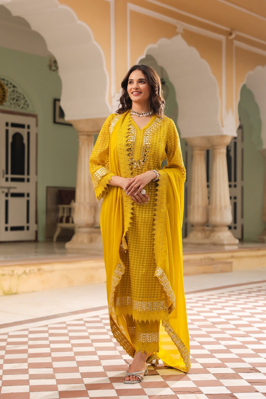 Pretty Georgette Lining suit set