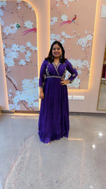 Pretty chinon hand work gown