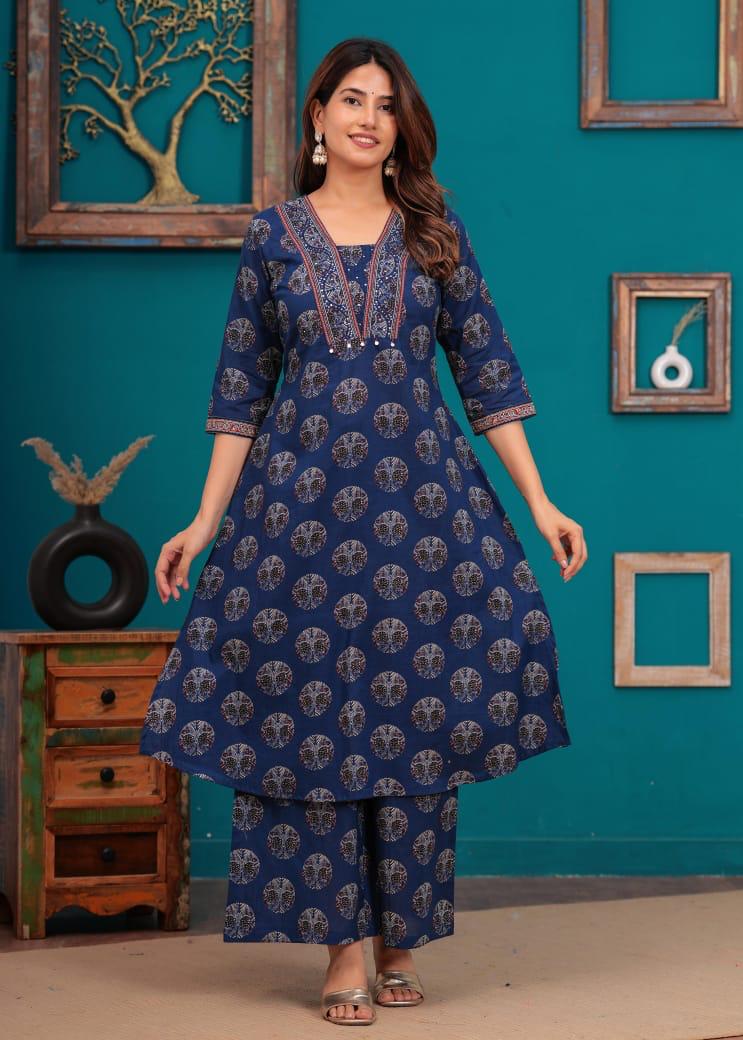 Pretty cotton full suit set