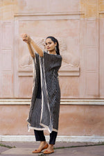 Pure muslin silk digital printed kaftan